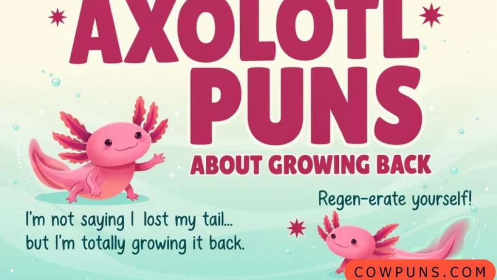 Axolotl Puns About Growing Back