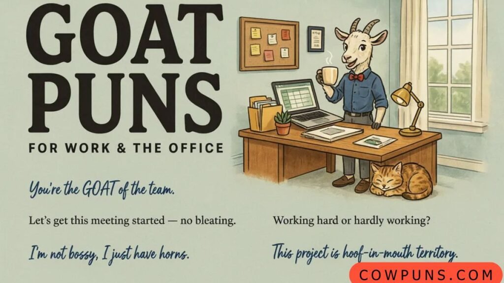 Goat Puns for Work and the Office 