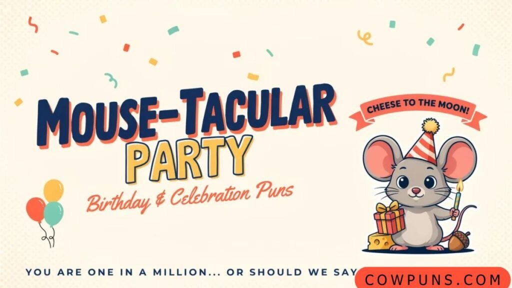 Birthday & Celebration Puns for a Mouse-tacular Party