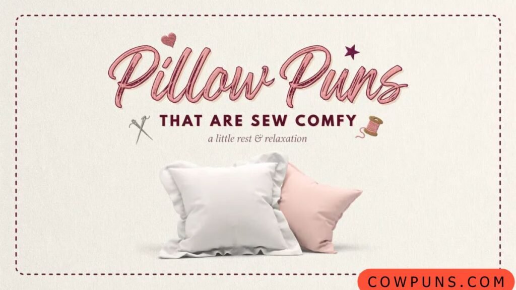 Pillow Puns That Are Sew Comfy