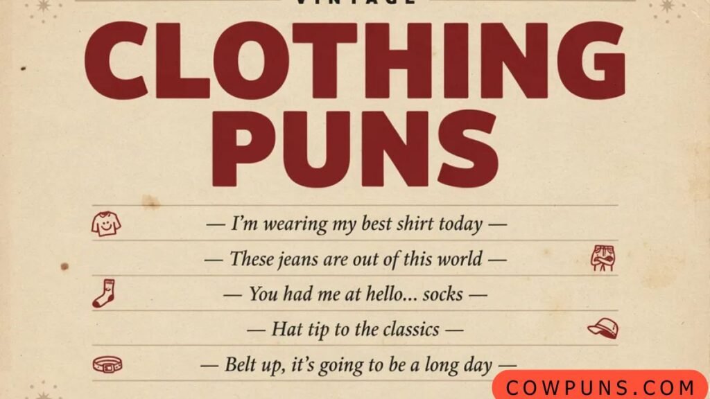 Vintage Clothing Puns