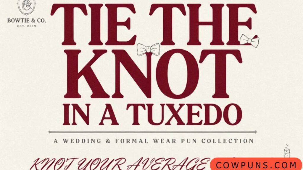 Wedding & Formal Wear Puns